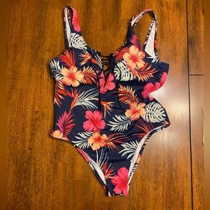 Pink by Victoria secret one‎ piece swimsuit size Large.